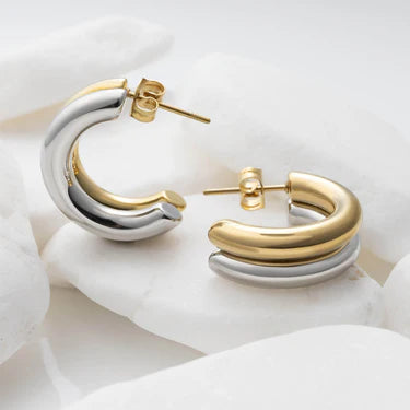 Double Loop Chunky Hoops