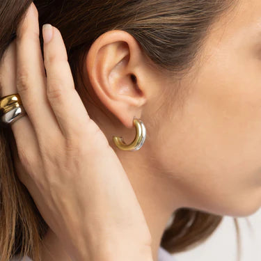 Double Loop Chunky Hoops
