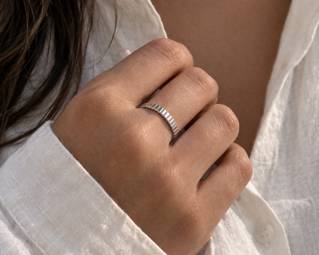 Jade Fluted Ring