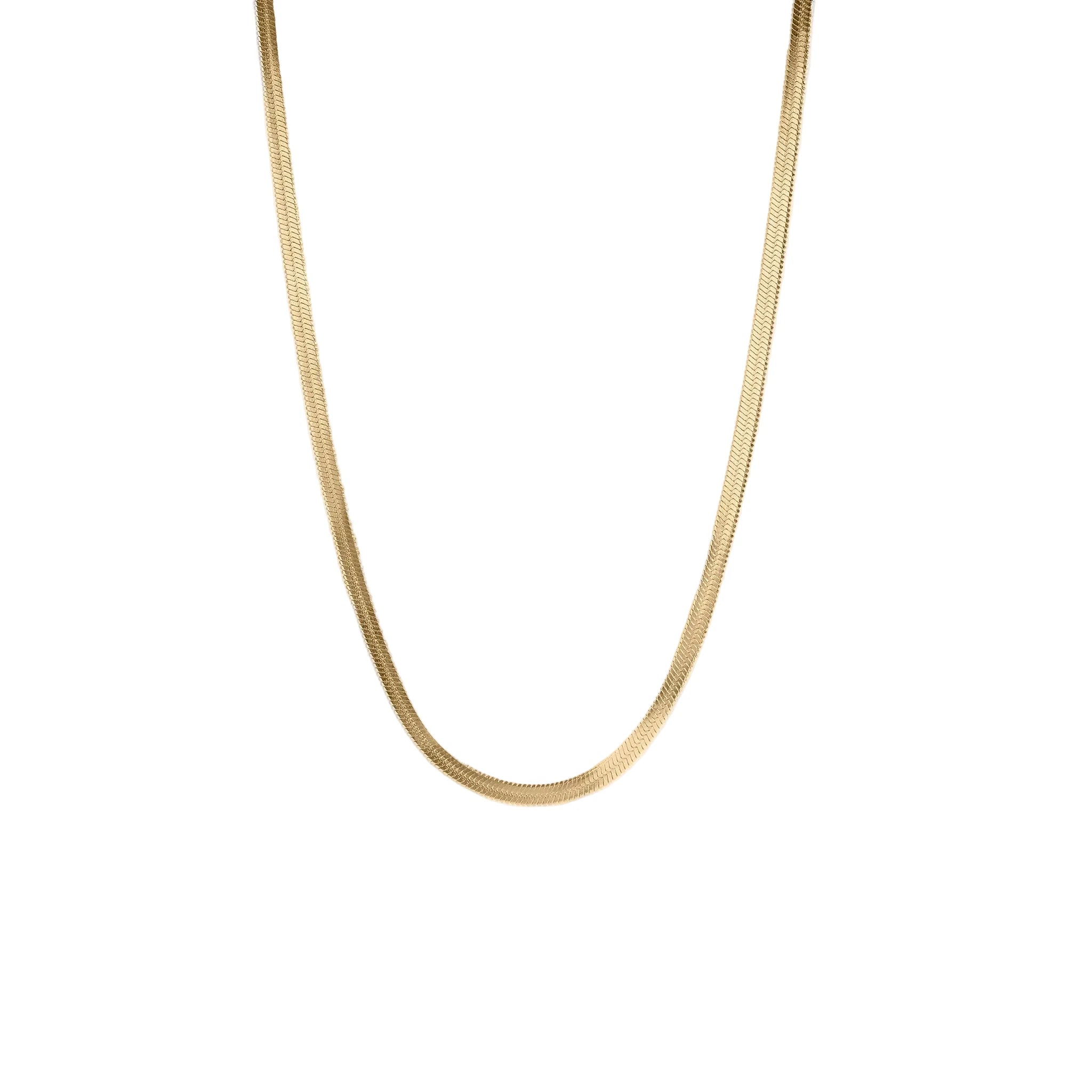 Sienna Herringbone Chain Necklace