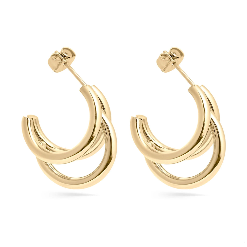 Treis Huggie Hoops