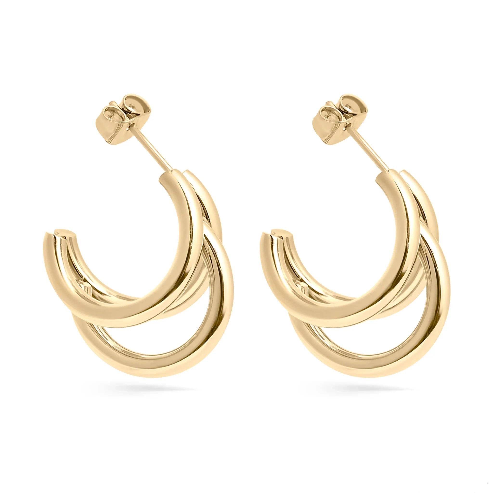 Treis Huggie Hoops