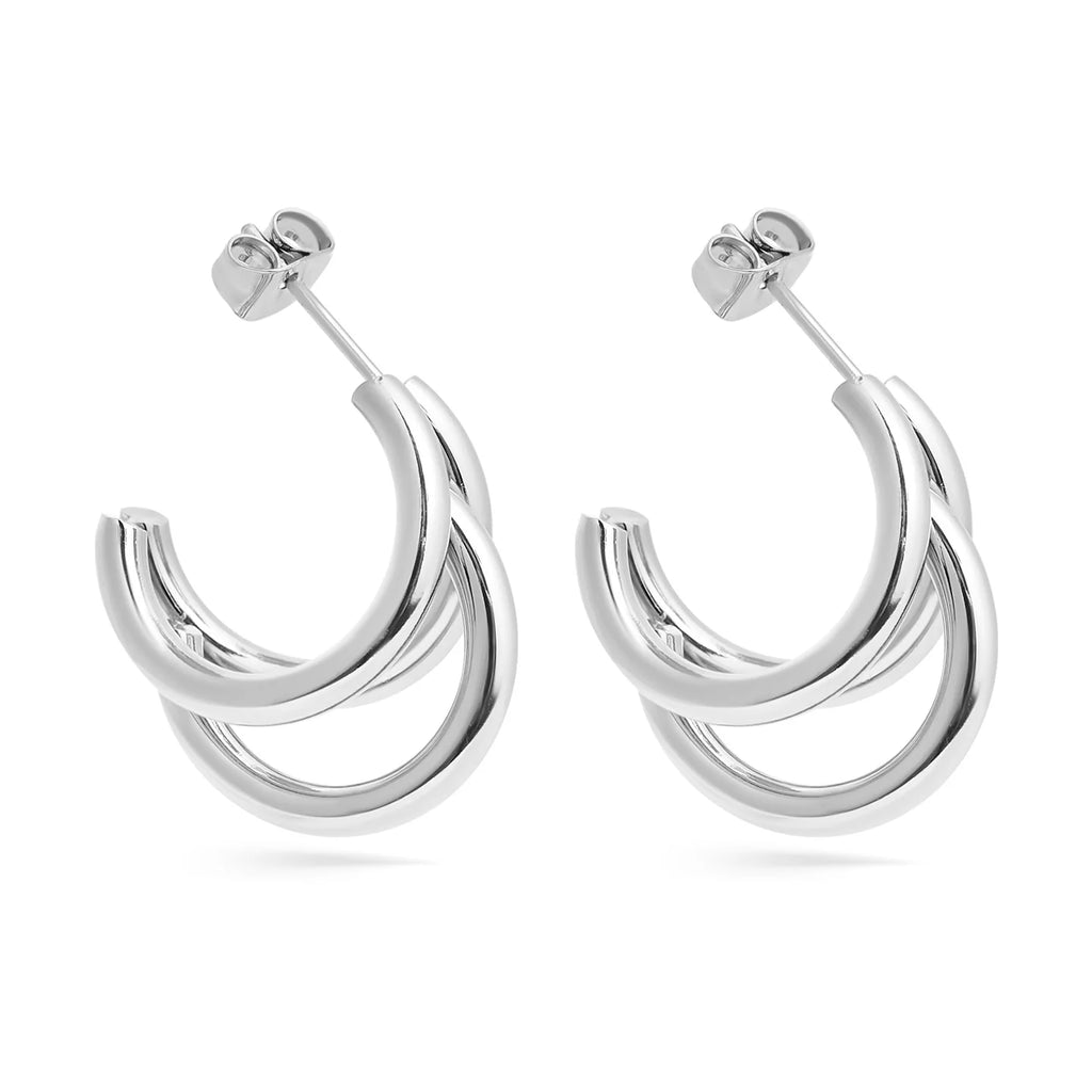 Treis Huggie Hoops