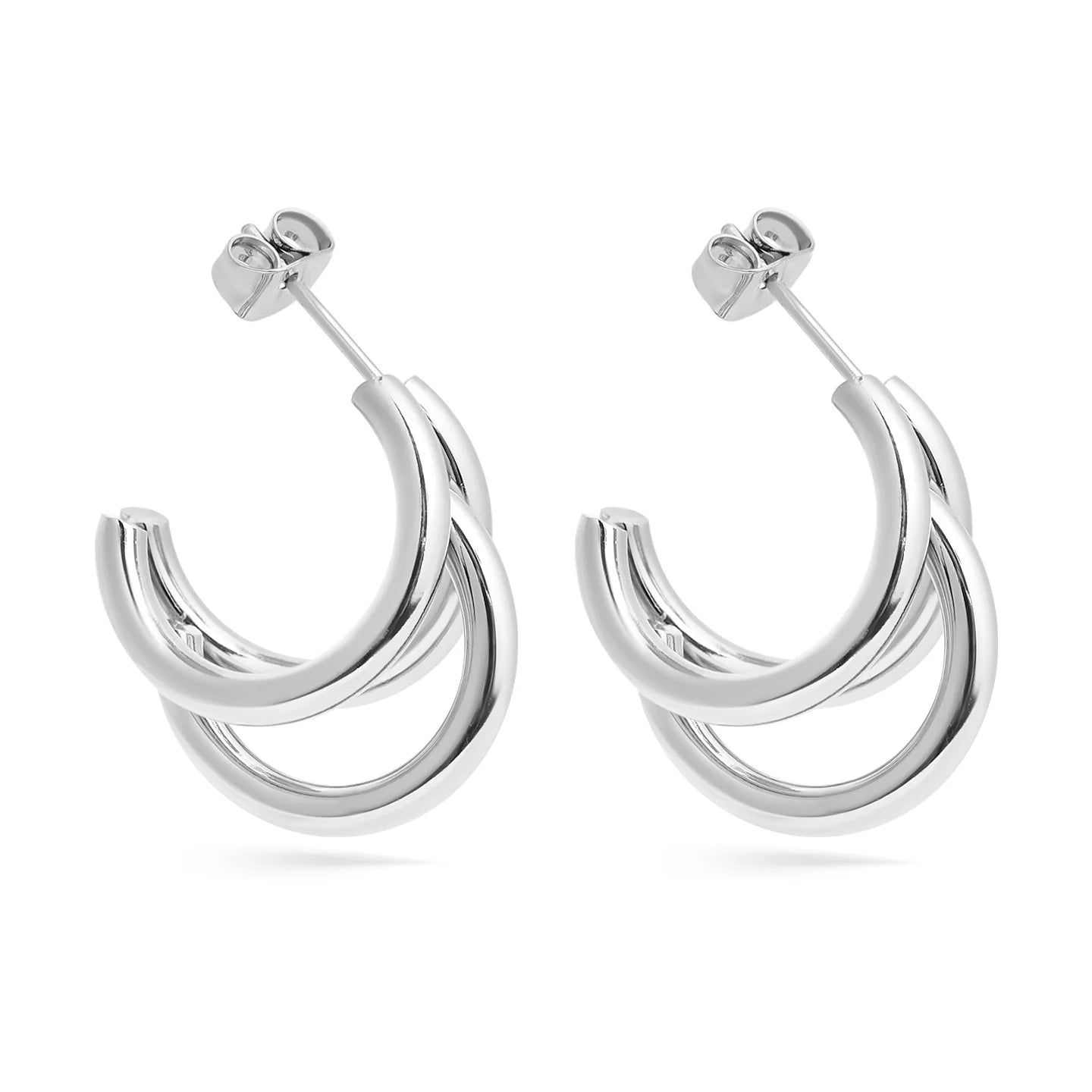 Treis Huggie Hoops