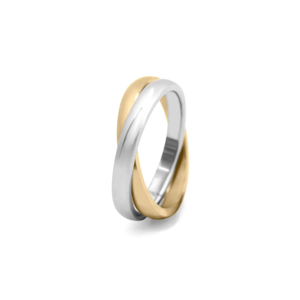 Z Mixed Metal Ring